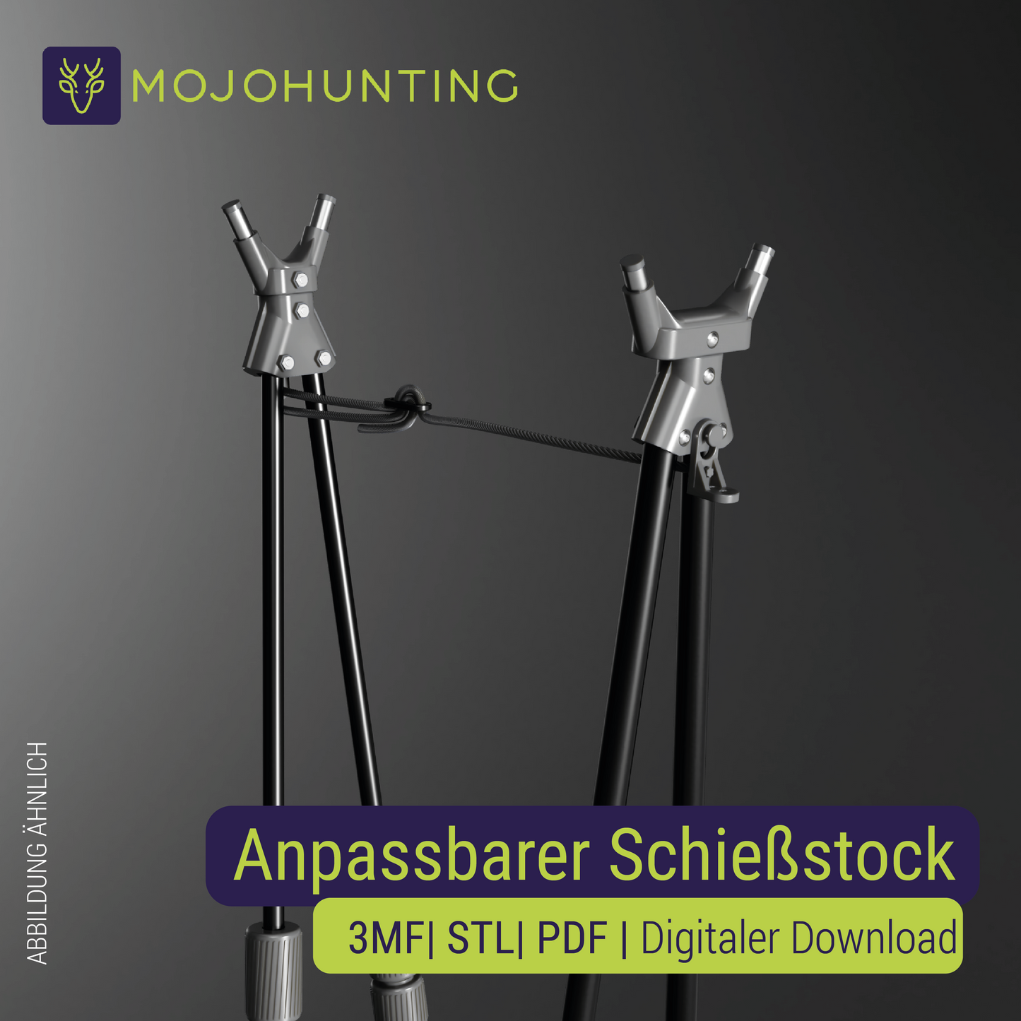 Anpassbarer Schießstock | 3D-Druck-Daten | DEUTSCH
