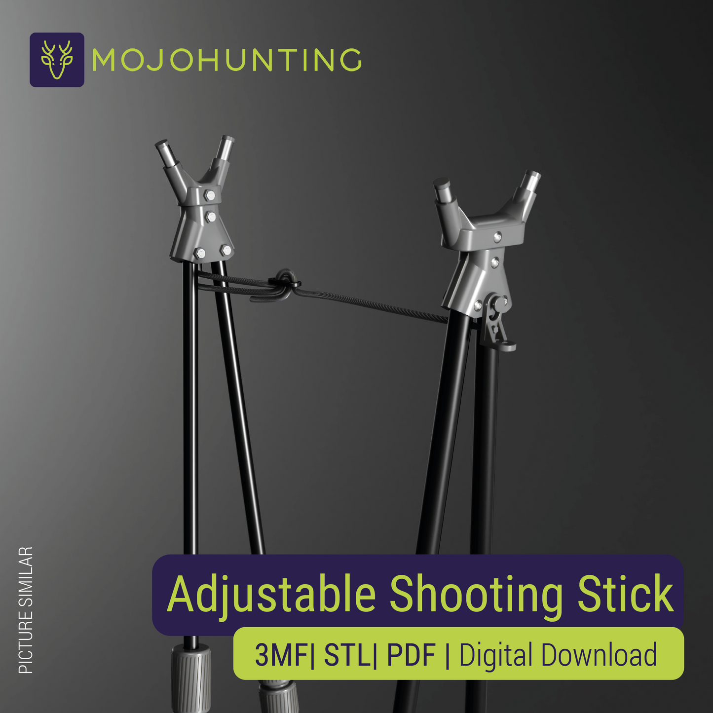 Anpassbarer Schießstock | 3D-Druck-Daten | ENGLISCH