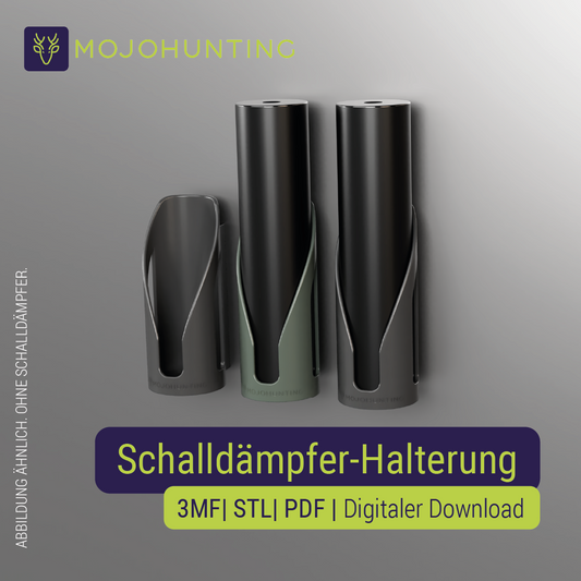 Schalldämpfer-Halterung magnetisch | 3D-Druck-Daten | 5 Größen